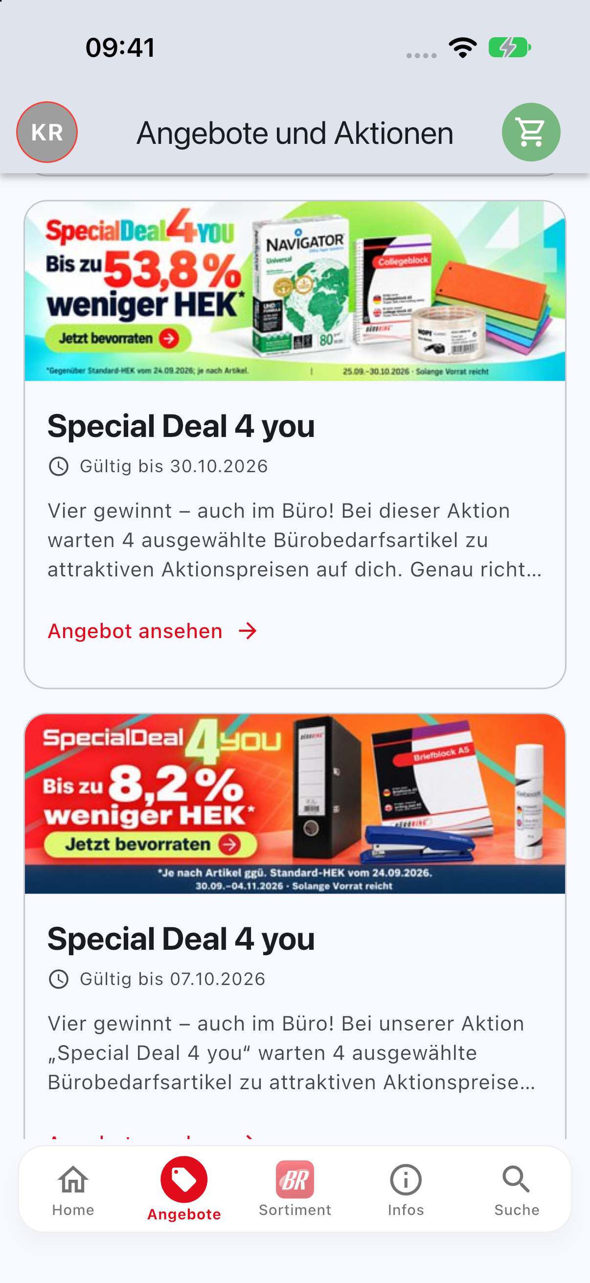 Aktionsangebote Special Deal 4 you in brConnect24